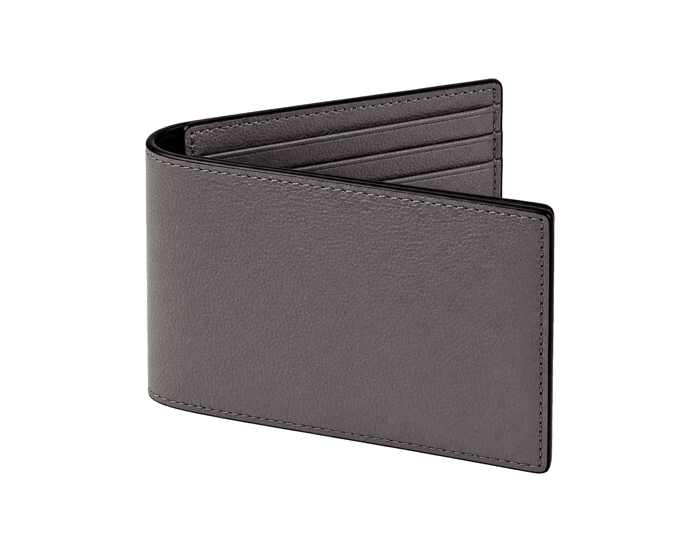Grey Leather Wallet